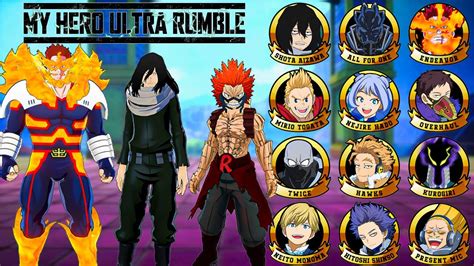 my hero leaks|My Hero Ultra Rumble: All Leaked Characters Roster